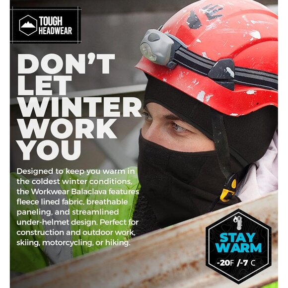 Balaclava Ski Mask for Men and Women Winter Face Cover for Work and Snow Sports - Picture 2 of 7